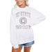 Women's Gameday Couture White NC State Wolfpack Trendspotter Perfect Crewneck Pullover Lightweight Sweatshirt