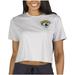 Women's Concepts Sport Gray Jacksonville Jaguars Narrative Cropped Top