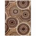 Liora Manne Marina Circles Indoor/Outdoor Rug by Trans-Ocean Import in Brown (Size 23" X 7'6")