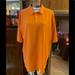 Adidas Shirts | Adidas Climalite Stretch 3 Button Collared Golf Shirt | Color: Orange/White | Size: Xl / Tall