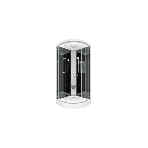 Duschkabine Fertigdusche Dusche Komplettkabine D10-13T1-EC 90×90 cm mit 2K Scheiben Versiegelung