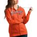 Women's Antigua Orange Denver Broncos Wordmark Victory Full-Zip Hoodie