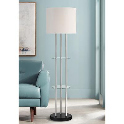 Possini Euro Design Table Floor Lamps, Vogue Floor Lamp With Tray Table And Usb Port