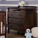 Harriet Bee Therir Changing Table Dresser w/ Pad Wood in Brown/Green | 36 H x 41 W x 23 D in | Wayfair CA3B6CA56A084A27BB438D58E3F71509