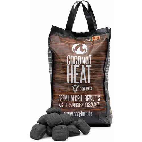 Coconut Heat 10 kg Premium Grillbriketts aus 100 % Kokosnuss – Bbq-toro
