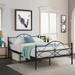 VECELO Curved Metal Platform Bed Frame with Headboard and Footboard, Full Size Bed