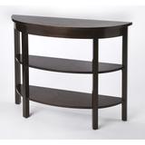 Lara Dark Brown Demilune Console Table