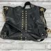 Michael Kors Bags | Michael Kors Uptown Astor Black Leather Studded Grommet Shoulder Bag Pre-Owned | Color: Black/Tan | Size: Os