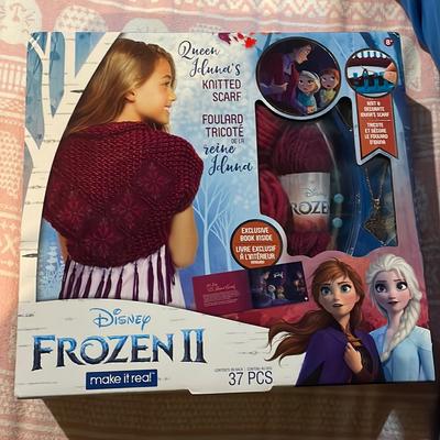 Disney Toys | Frozen Ii Queen Scarf- Disney Frozen 2 Queen Iduna's Knitted Shawl . Diy | Color: Purple | Size: Osg