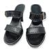 Coach Shoes | Coach Kendra Leather Sandals Heels Black Sz 9b | Color: Black/White | Size: 9
