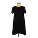 Love In Casual Dress - Shift: Black Solid Dresses - Women's Size Small