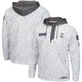 Men's Colosseum Arctic Camo Navy Midshipmen OHT Military Appreciation Quarter-Zip Hoodie