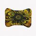 e by design Big Yellow Flower Bone Shape Pet Feeding Placemat in Green/Yellow | 0.5 H x 19 W x 14 D in | Wayfair PMBAB1547X1YE7-S