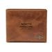 Men's Fossil Brown North Dakota Leather Ryan RFID Passcase Wallet