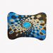 e by design Retrograde Bone Shape Pet Feeding Placemat in Black/Blue | 0.5 H x 19 W x 14 D in | Wayfair PMBAB1543X1BR17-S