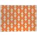 Orange/White 120 W in Kitchen Mat - Dakota Fields Angeni Kitchen Mat | Wayfair 2E34F1A022694BDB827EDFC8C160116F