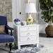 Canora Grey Sieghart Nightstand Wood in White | 26 H x 24 W x 18 D in | Wayfair CF45FF1363ED419387B9AA75B64C2CA7