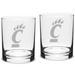 Cincinnati Bearcats 14oz. 2-Piece Classic Double Old-Fashioned Glass Set
