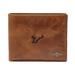 Men's Fossil Brown South Florida Bulls Leather Ryan RFID Passcase Wallet