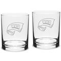 Western Kentucky Hilltoppers 14oz. 2-Piece Classic Double Old-Fashioned Glass Set