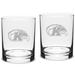 Kent State Golden Flashes 14oz. 2-Piece Classic Double Old-Fashioned Glass Set