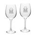 Marshall Thundering Herd 2-Piece 16oz. Traditional White Wine Glass Set