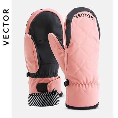 Gants de Ski Extra épais en PU pour homme et femme imperméables coupe-vent Sport de plein air