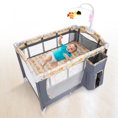 Baby Playard Bed,3 in 1 Convertible Playpen Baby Play Yard - M