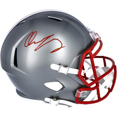 "Chase Young Ohio State Buckeyes Autographed Riddell Flash Alternate Speed Replica Helmet"