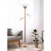 Lalia Home Rose Gold 3-Light Torchiere Floor Lamp