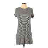Charlotte Russe Casual Dress - Shift: Black Stripes Dresses - Women's Size Small
