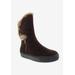 Wide Width Women's Furry Boot by Bellini in Brown (Size 11 W)