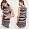 Anthropologie Tops | Anthropologie Dolan Left Coast Womens Fina Sleeveless Striped Tunic Top M | Color: Blue/Gray | Size: M