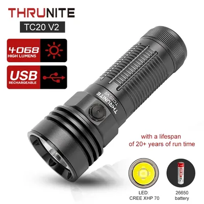 THRUNITE-Lampe de poche aste USB...