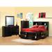 Entrepreneur Cappuccino 6-piece Bedroom Set with Bookcase Headboard