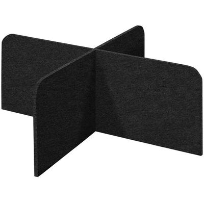 Versare SoundSorb X-Fit 48" x 24" Black Desktop Privacy Panel 7826224
