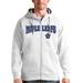 Men's Antigua White Toronto Maple Leafs Wordmark Victory Full-Zip Hoodie