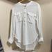 Free People Tops | Free People Talk To Me Button Down Tunic Top | Color: White | Size: L