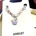 Disney Jewelry | Disney Micky Anklet Silver 8 “ New In Original Packaging Save A Trip To Disney | Color: Silver | Size: 8”