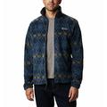 Columbia Men's Steens Mountain Jacket Pullover Sweater, Canyon Blue Blanket Print, S