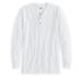 Blair John Blair Everyday Jersey Knit Long-Sleeve Henley - White - XL