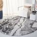 Gray/White 1.97 in Area Rug - Gracie Oaks Anguiano Abstract Gray/Ivory Area Rug Polypropylene | 1.97 D in | Wayfair