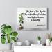 Trinx The Fear of The Lord Is The Instruction of Wisdom Proverbs 15:33 Christian Home Décor Wall Art Scripture Ready Canvas in Black/Green | Wayfair