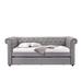 Red Barrel Studio® Daybed & Trundle (Twin Size) Upholstered/Revolution Performance Fabrics® in Brown/Gray | Wayfair