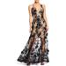 Sidney Sheer Lace Gown - Black - Dress the Population Dresses