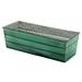 Achla Designs Medium Galvanized Steel Flower Box, 24 Inch Wide, Green