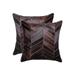 Natural Home Decor Torino Chevron Cowhide Pillow | 2-Piece