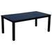 Courtyard Casual Santorini 70" Rectangle Aluminum Dining Table with Umbrella Hole