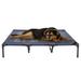 Cot-Style Elevated Pet Bed, 48" L X 35.5" W X 9" H, Navy, X-Large, Blue