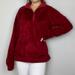 The North Face Jackets & Coats | Maroon Red Quarter-Zip Furry Fleece Pullover Jacket | The North Face | Color: Black/Red | Size: M